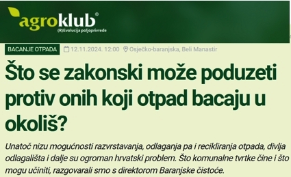 Intervju Damira Paulića, irektora 'Baranjske čistoće'