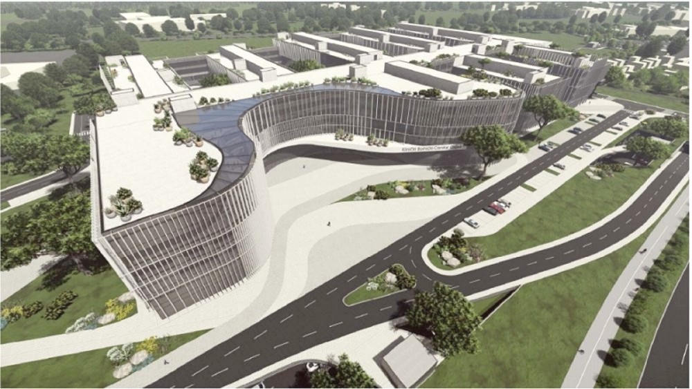 Novi KBC Osijek, pogled iz zraka